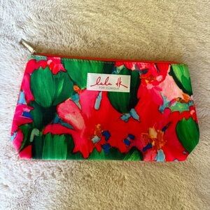 Vintage Lulu DK for Clinique floral zippered makeup bag